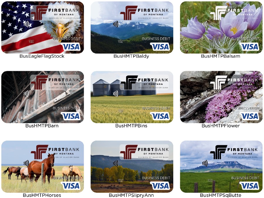 business debit card images
